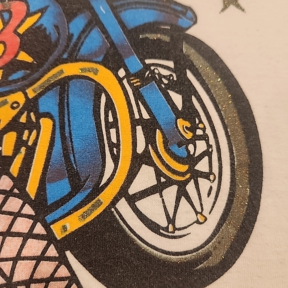 Betty Boop Biker Babe Motorcycle T-Shirt - Picture 5 of 13